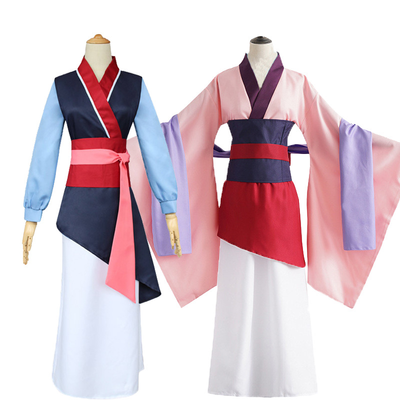 Bathrobe - ชุดคอสเพลย์อนิเมะหัวมู่หลาน ชุดซูเปอร์วูแมน ชุดฮันฝูจีน ชุดเจ้าหญิงสีแดง สำหรับเด็กและผู้ใหญ่ สำหรับการแสดงบนเวทีคริสต์มาส
