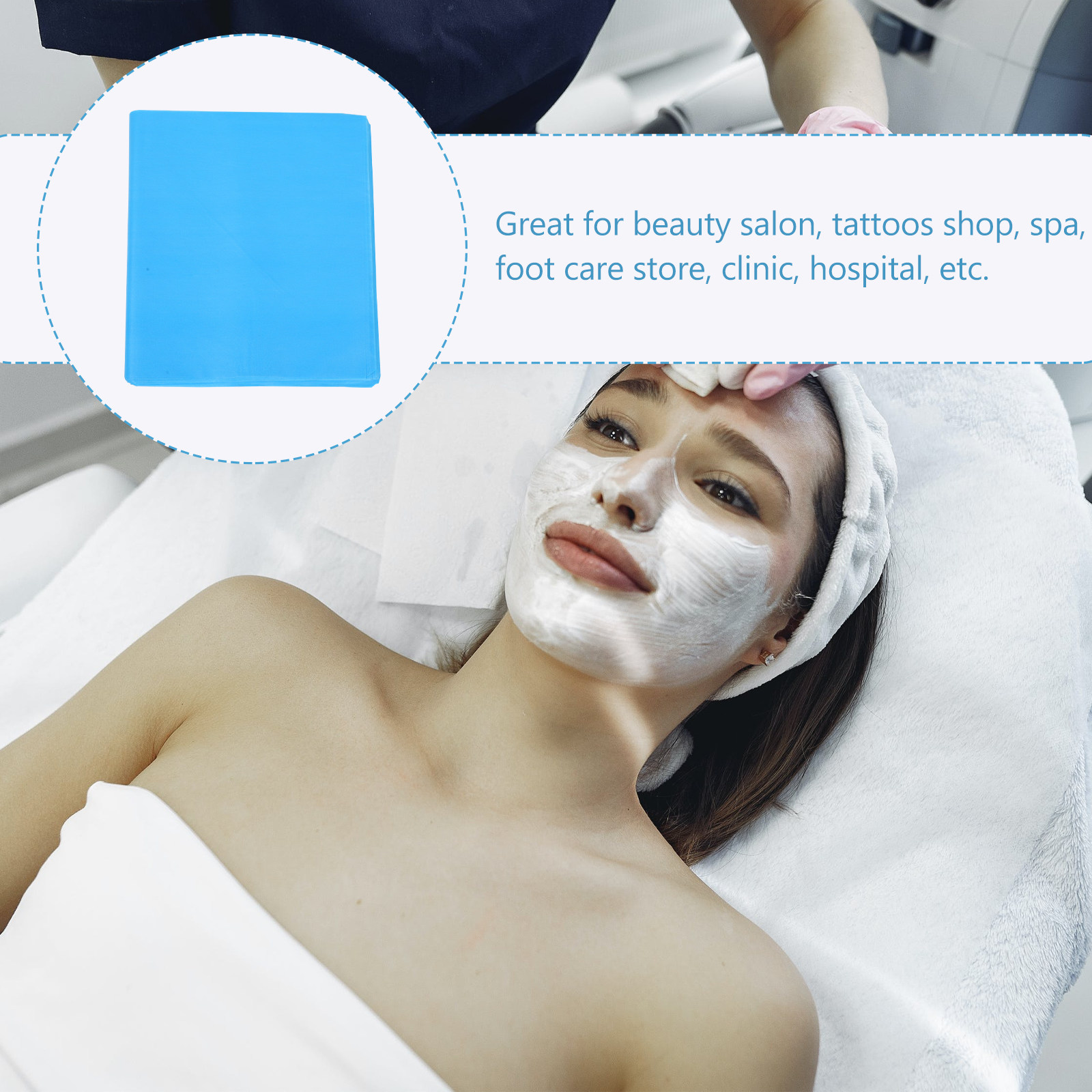 ผ้าเช็ดเท้าแบบใช้แล้วทิ้ง 100  - Spa Towel บทวิจารณ์และราคา
