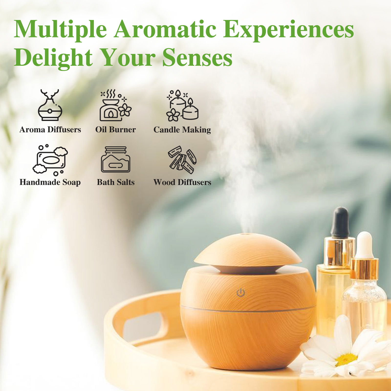 PHATOIL ชุดของขวัญน้ำมันหอมกลิ - Aromatherapy Diffuser บทวิจารณ์และราคา